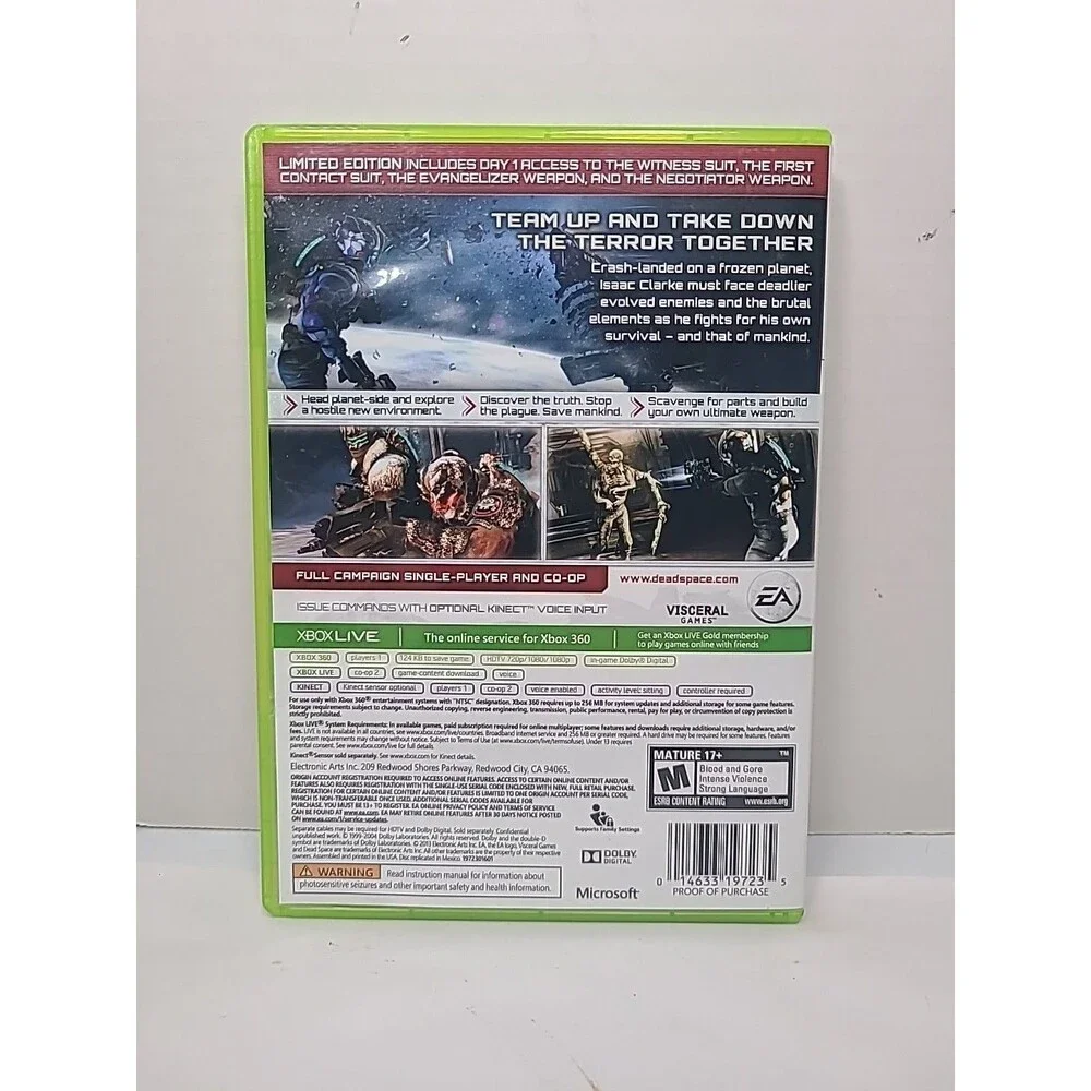 Dead Space 3 Limited Edition (Microsoft Xbox 360, 2013)
